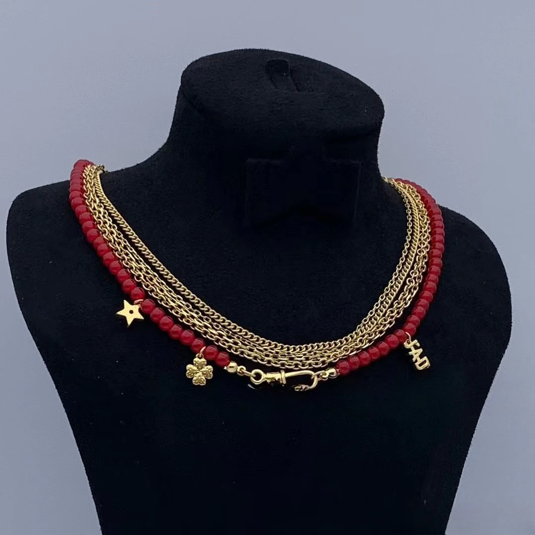 

Винтажные ювелирные изделия с буквой D, модные, классические, ожерелье, женская цепочка