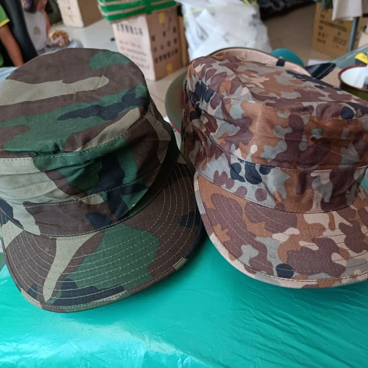 Boné camuflado para treinamento ao ar livre, tropas ucranianas