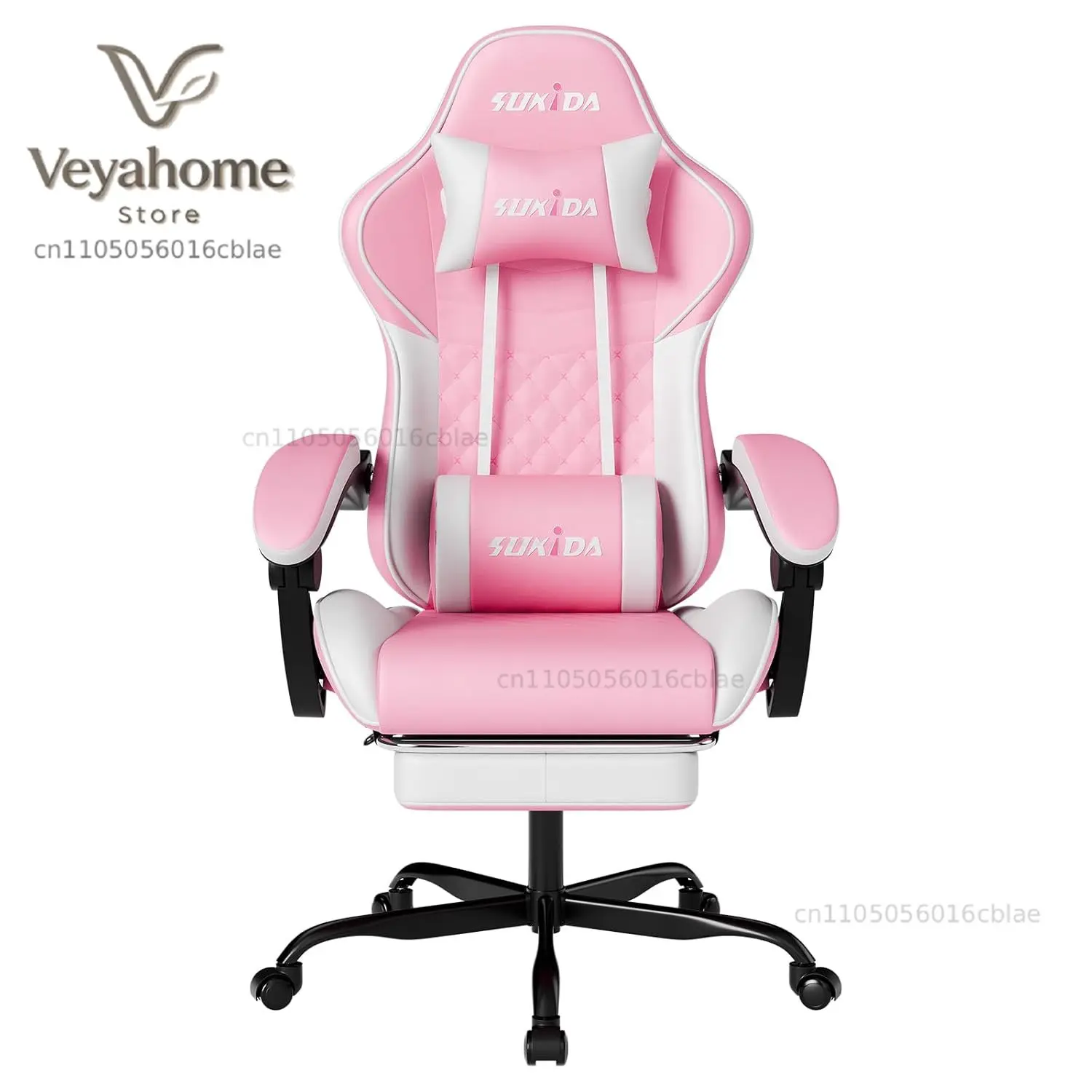 Ergonomic Video Gamer Chairs Gaming Computer Chairs Gamer Chairs for Adults Massage Lumbar Support Swivel Height Adjustable Head