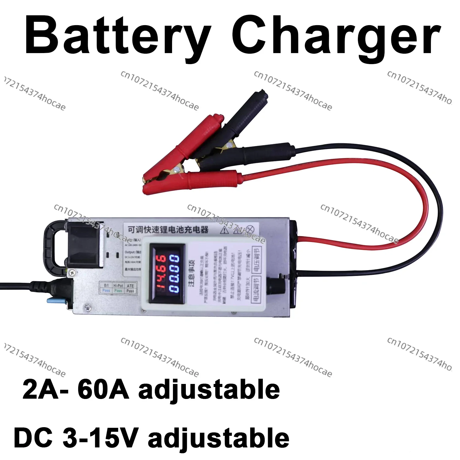 DC 3V -15V 60A Lithium battery charger Adjustable 3.2V 3.7V 12V 12.6V 14.6V 2S 3S 4S Lifepo4 Lead acid Lipo Li-Ion Charging BMS