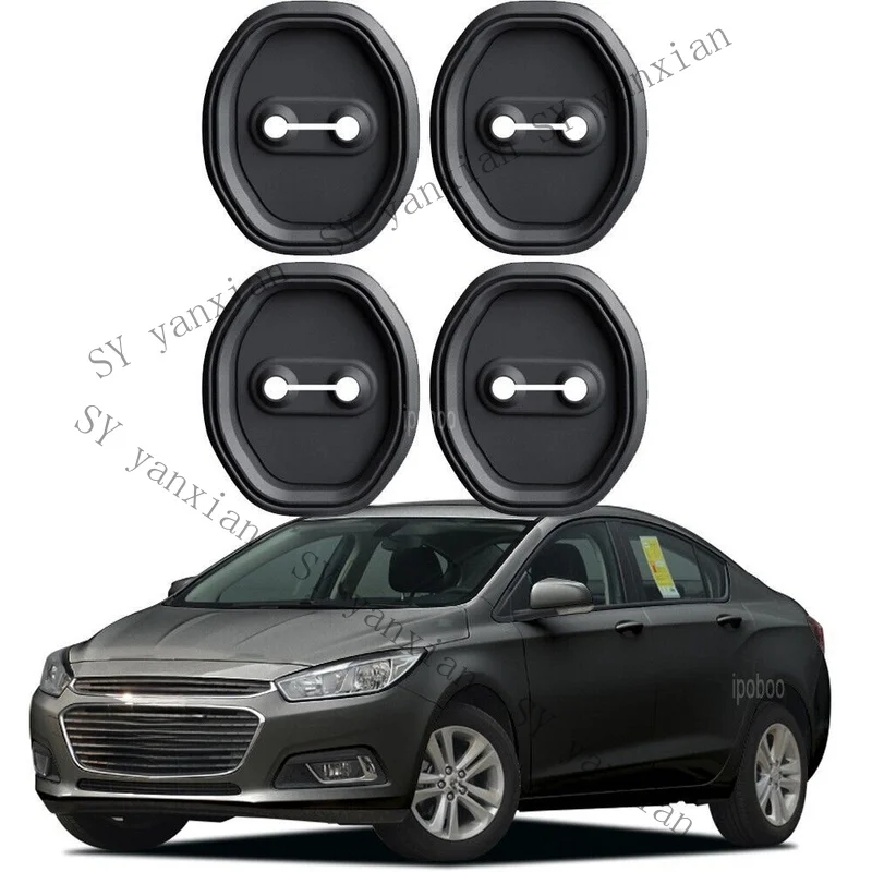 SY+ 4pcs Silicone Door Lock Protector Shock-absorbing Cover For Chevrolet Cruze 16-