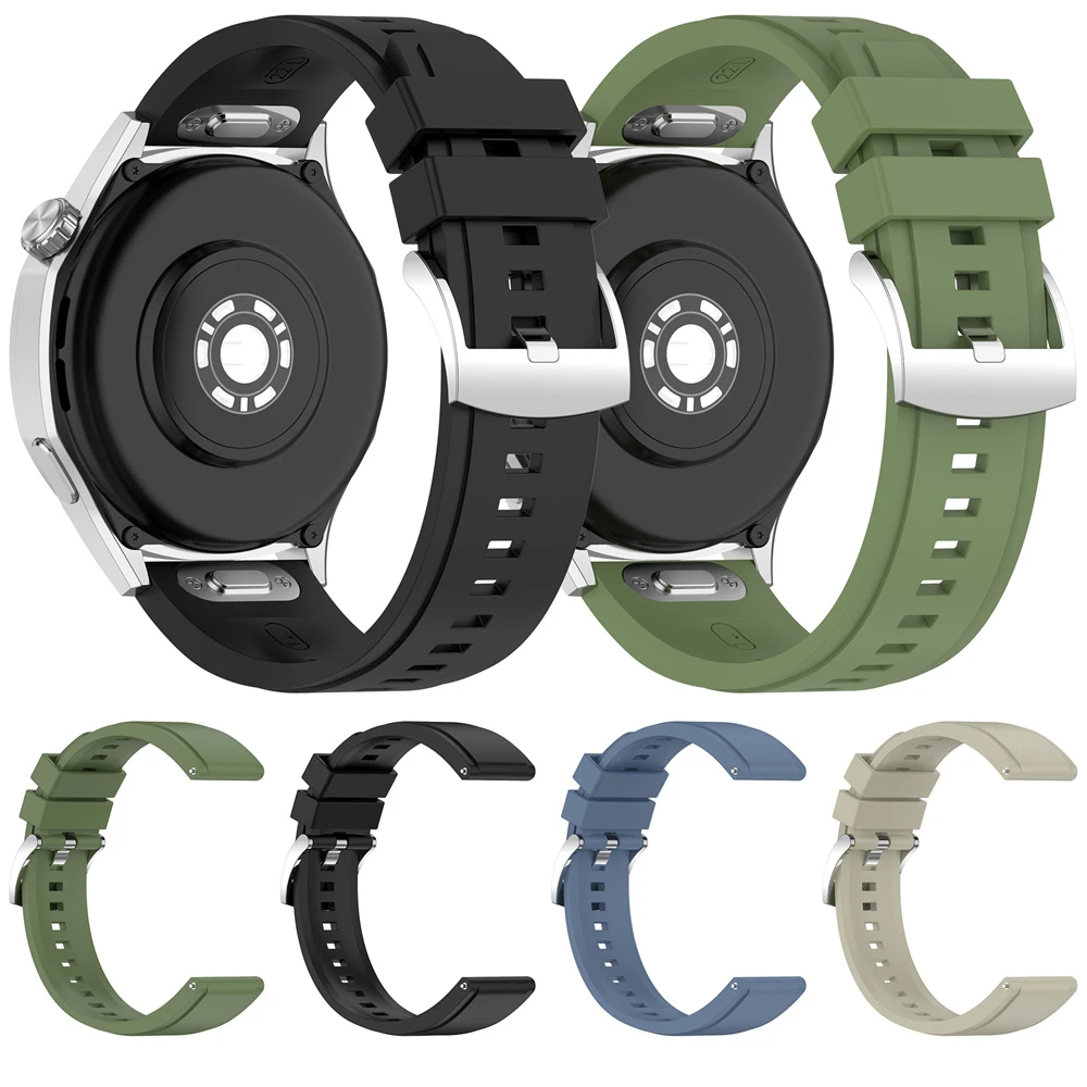 BEHUA 22 مللي متر حزام ساعة سيليكون لهواوي ساعة GT6/GT5/GT4 46 مللي متر Smartwatch الفرقة استبدال نمط معصمه سوار حزام