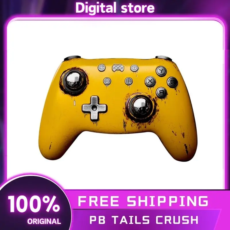 PB Tails Crush Defender Game Controller Wireless TMR Joysticks Limited Edition Metal Customizable Trigger 1K Polling Rate Steam