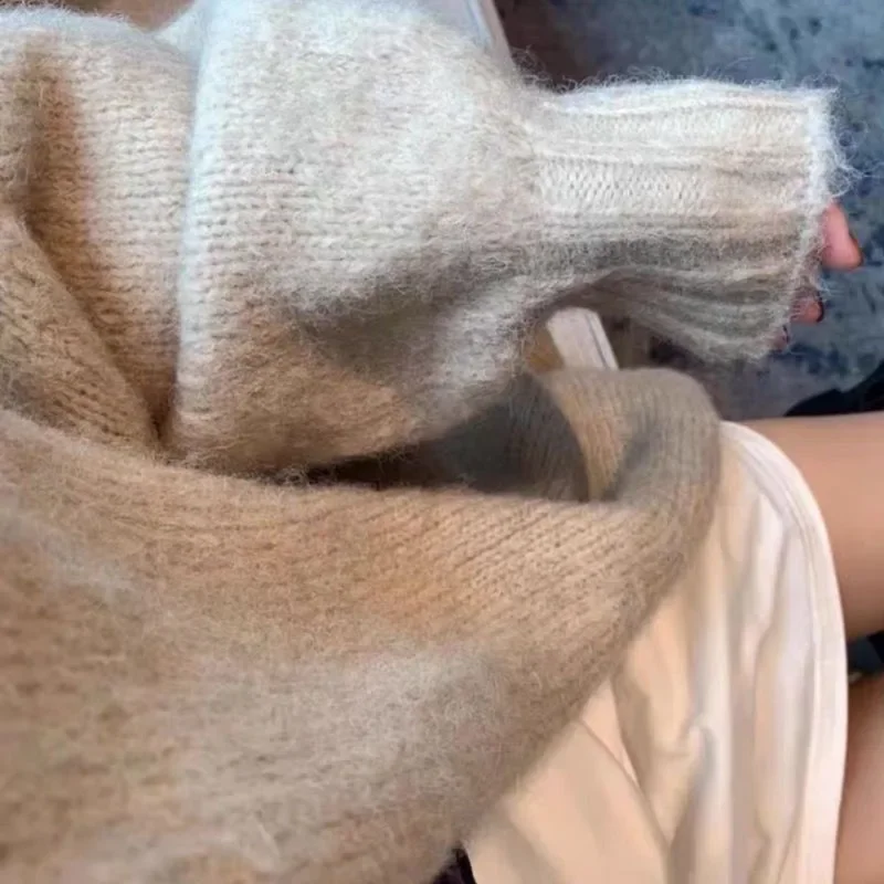 Zoki الخريف الشتاء رشاقته الدافئة المرأة سترة سترة الكورية كسول الرياح لينة كل مباراة بالأزرار القمم الصلبة فضفاض محبوك معاطف