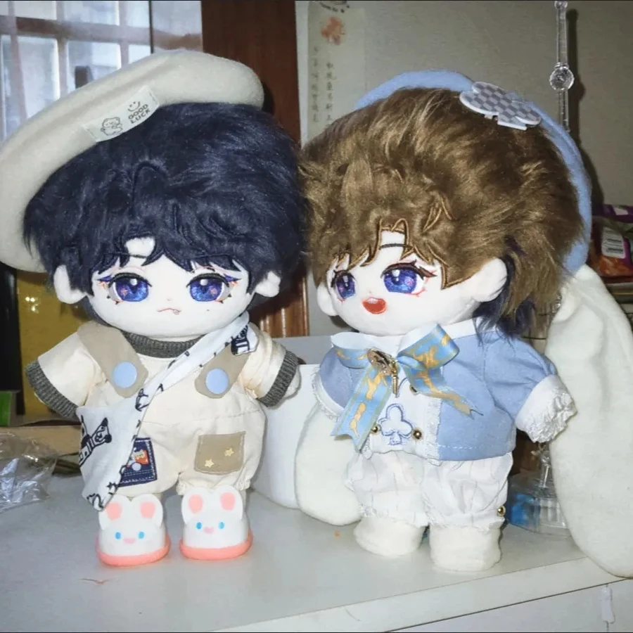 Cute 20cm/15cm Cotton Doll Shoes Soft Rubber Sneakers for Plush Doll, Standing Animal Style Shoes, No Attribute Doll Accessories