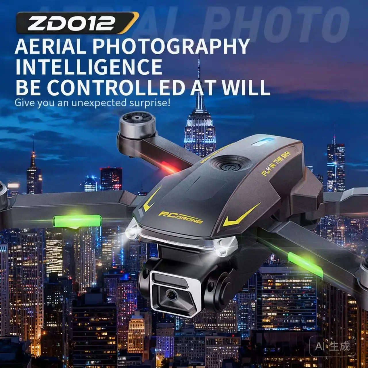 

GPS Intelligent Following One-click Control Mini Drone Professional HD Dual Camera Drones Brushless RC Dron Toy 500M 2025 ZD012