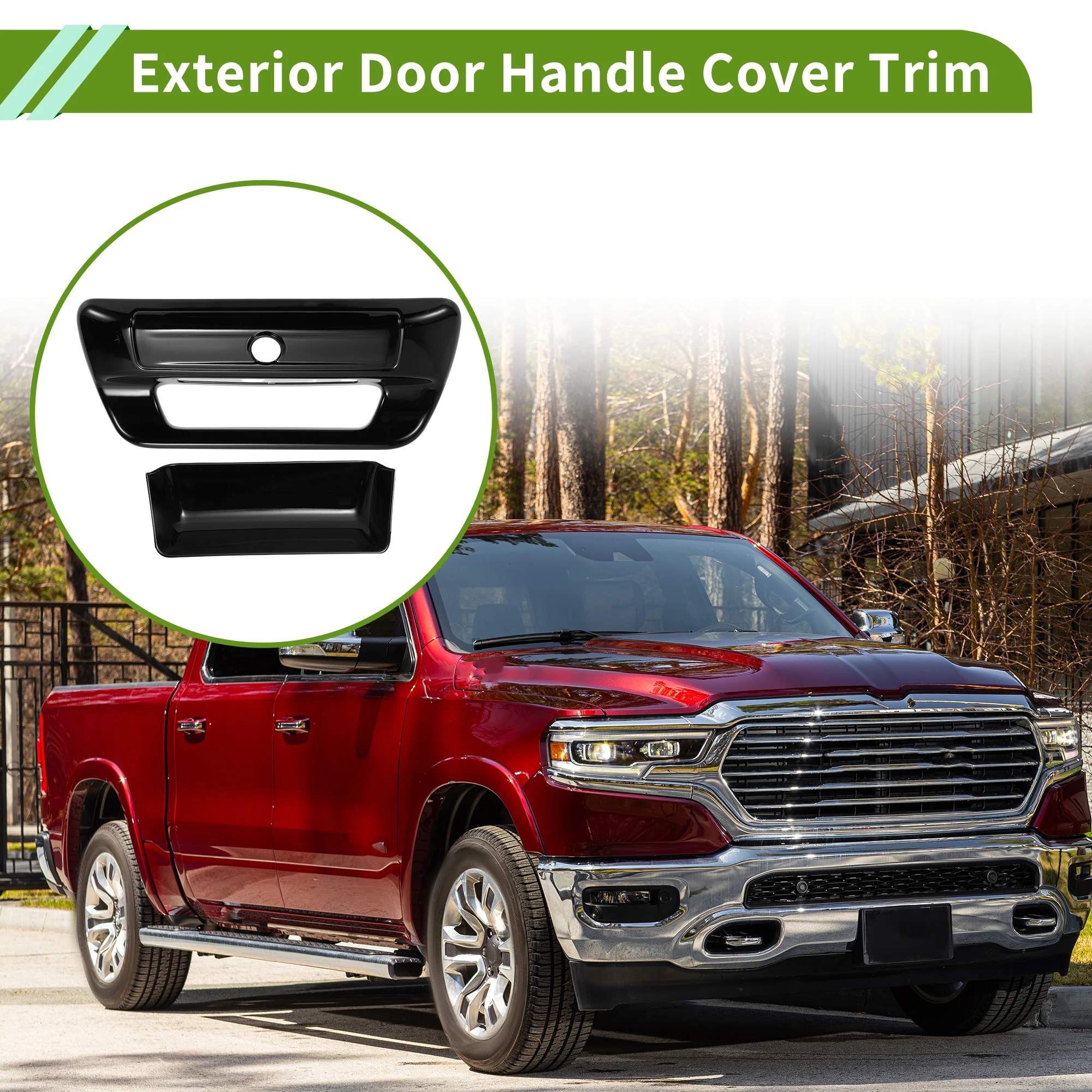 

UXCELL внешняя дверная ручка, накладка задней двери для Dodge Ram 1500 2500 3500, 1 комплект