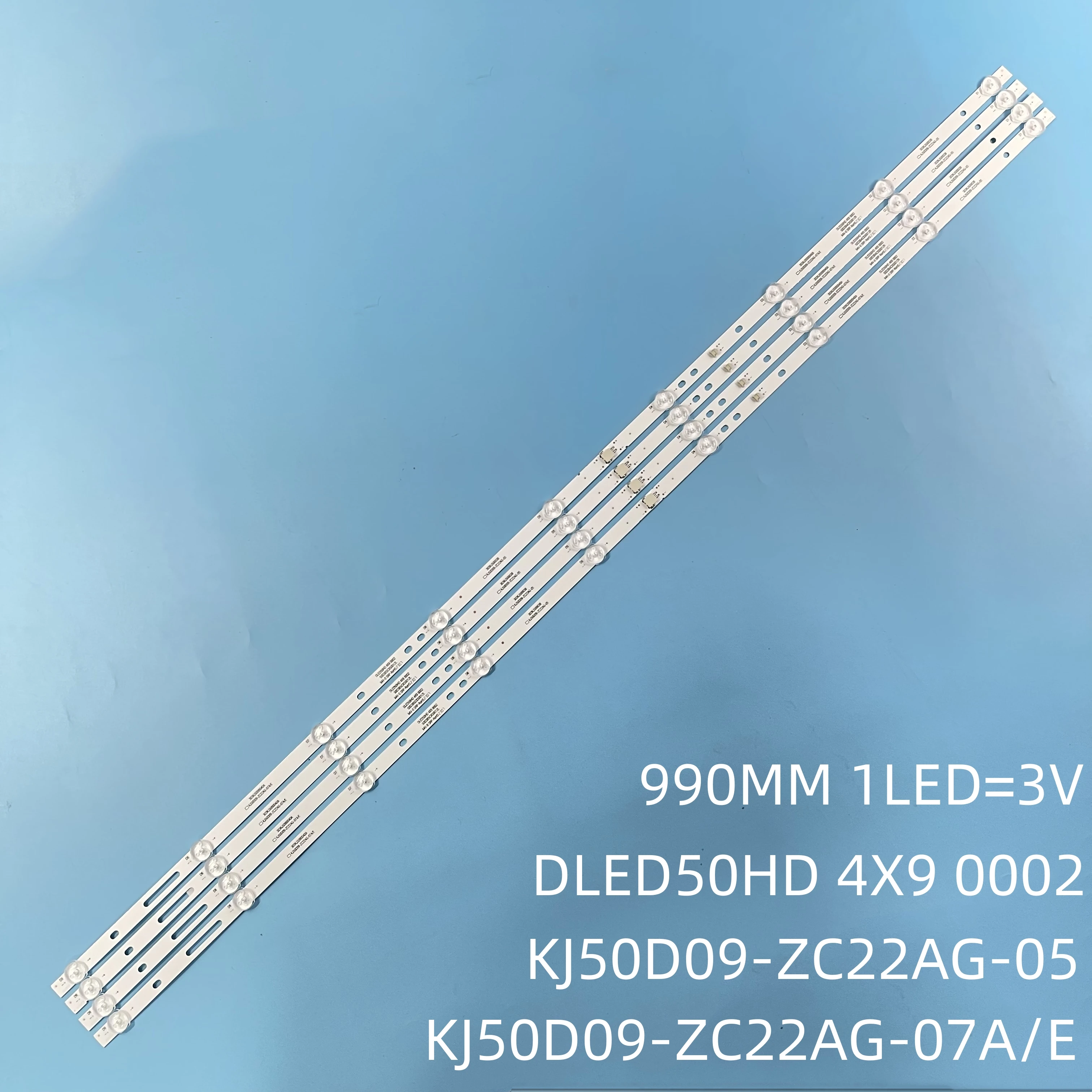 LED Backlight strip 9 lamp for AWOX U5100 U5000STR/4K 303KJ5010040A 303KJ500038 KJ50D09-ZC22AG-017A 05 9S1P KJ500M09 HPK950