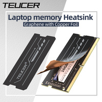 Teucer 2pcs Copper Foil Design Thermal pad Graphene Laptop RAM Heatsink For DDR5 DDR4 DDR3 DDR2 Memory Module Cooling Sticker