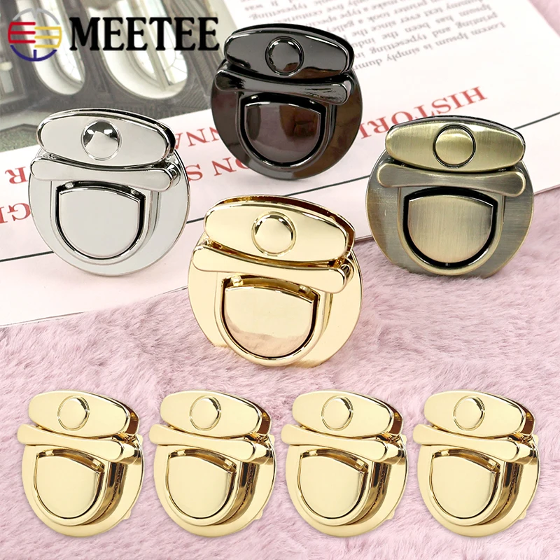 

4/10Pcs Metal Turn Lock Buckle for Coat Belt Decor Snap Hook Women Handbag Wallet Closure Twist Clasp DIY Hardware Accessories