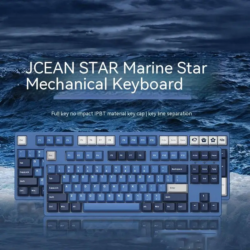 

3108 Ds The Star Of The Sea Full-size Mechanical Gaming Keyboard Wired 78-108 Key With Cherry Profile Pbt Double-shot Keycaps