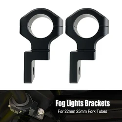 Motorcycle LED Headlight Bracket Mount Clamp 22mm 25mm Fork Tubes Mount Kit Motorcycle Fog Light Headlight