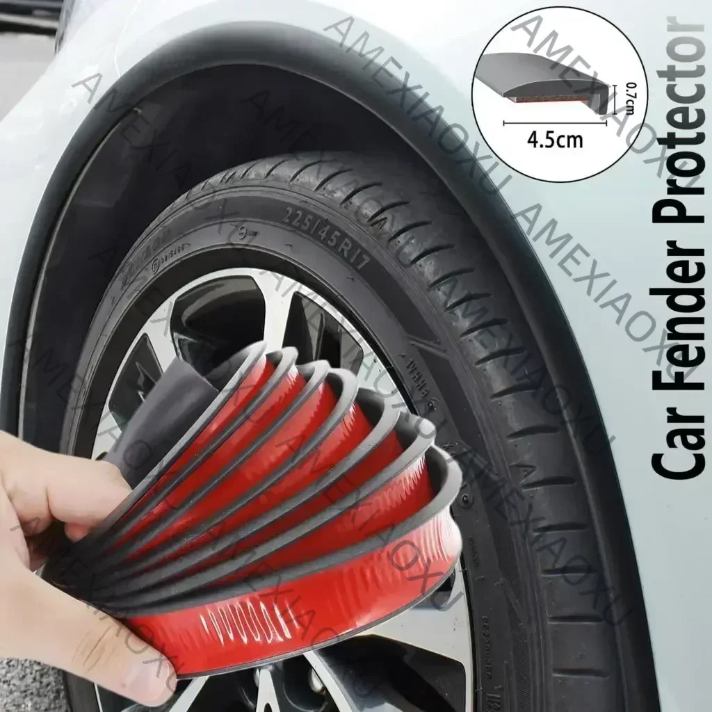 Universal L Shape Car Seal Strip Weatherstrip Trim Self-adhesive Waterproof Car Wheel Arches Sill Side Bumper Fender Flare Guard