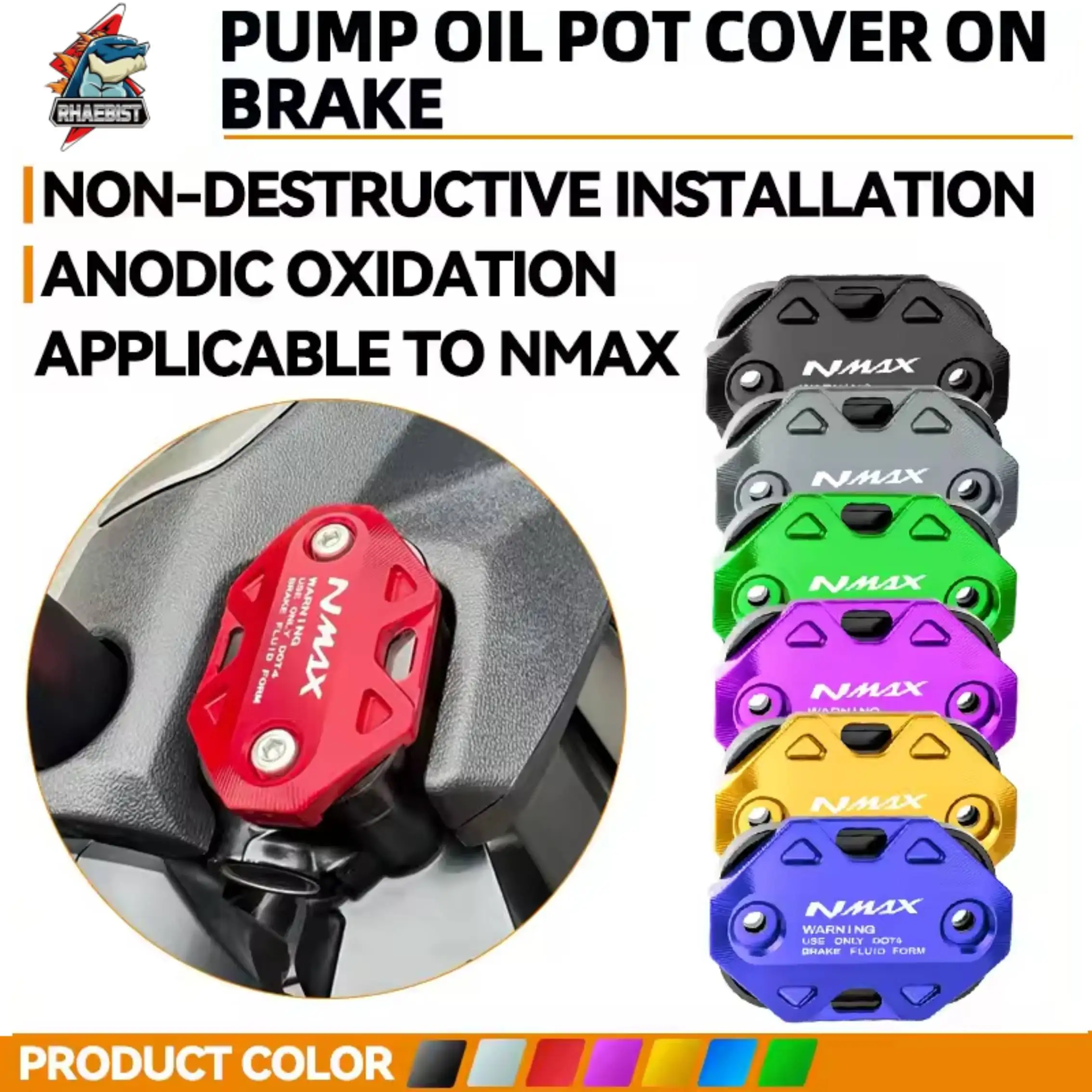 Tapa de depósito de líquido de freno delantero CNC para motocicleta YAMAHA XMAX300/250 NMAX155 Honda ADV150/160 PCX150/160