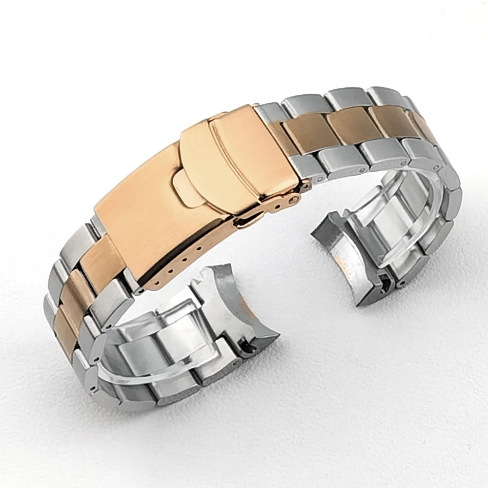 22mm voor massief roestvrijstalen band heren sportband Srpd Skx007/Skx009 SRPD63K1 Jubilee gebogen uiteinde armband