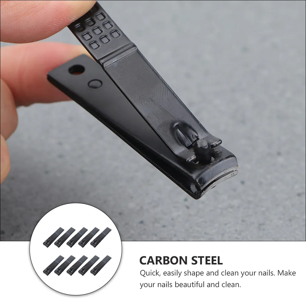 

Набор из 10 профессиональных кусачек для ногтей из углеродистой стали: для аккуратного ухода дома и в путешествиях, безопасный и эффективный уход за ногтями