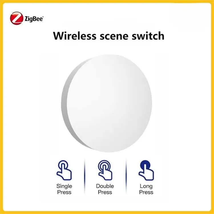 Interruptor de escena Zigbee, pegatina aleatoria de cuatro botones, interruptor de escena de cuatro botones compatible con tuya Z2M
