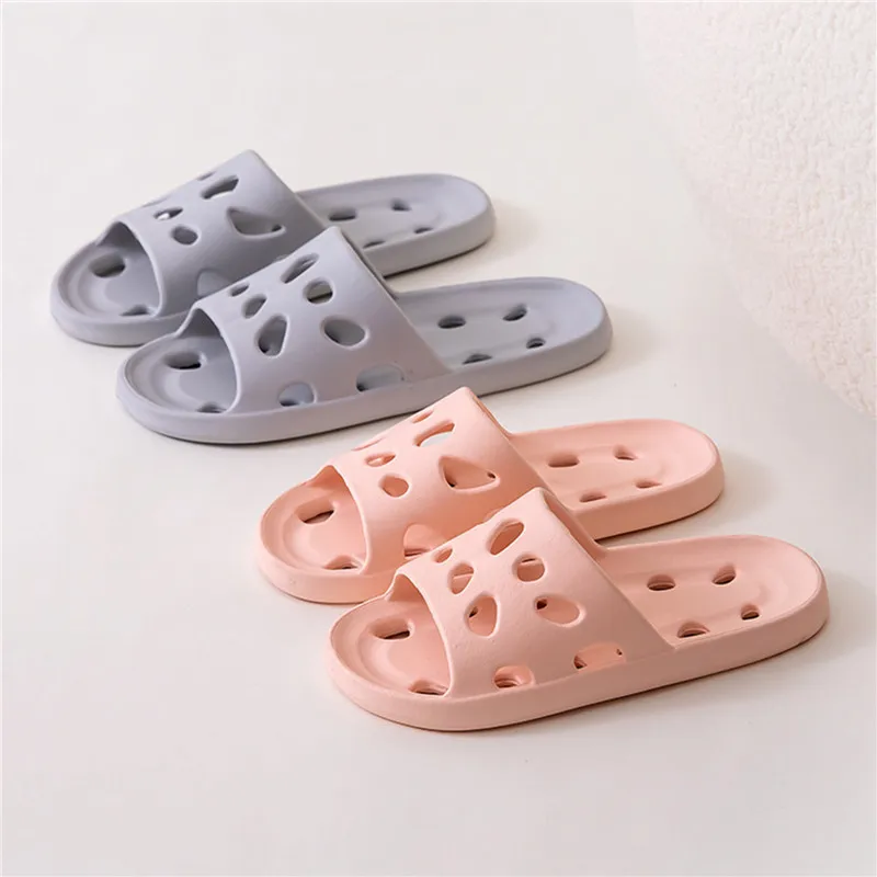 Badezimmer Haus Käse Hausschuhe Leichte Wasser Undichte Strand Flip Flop Rutschfeste Pool Schwimmen Aqua Schuhe – Detail 17