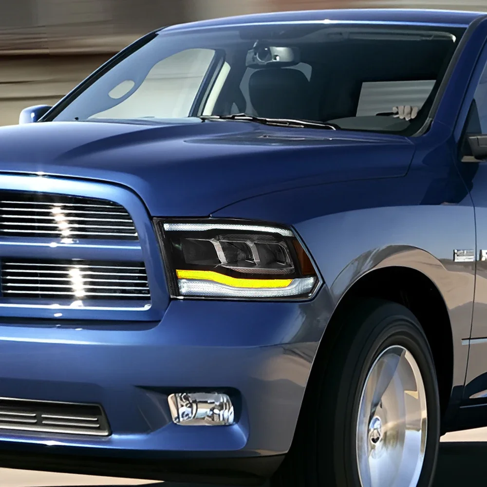 Car Front Lamps for Dodge 2009-2018 RAM 1500 2500 3500 Auto LED Headlights Assembly Upgrade Projector Lens Accessories
