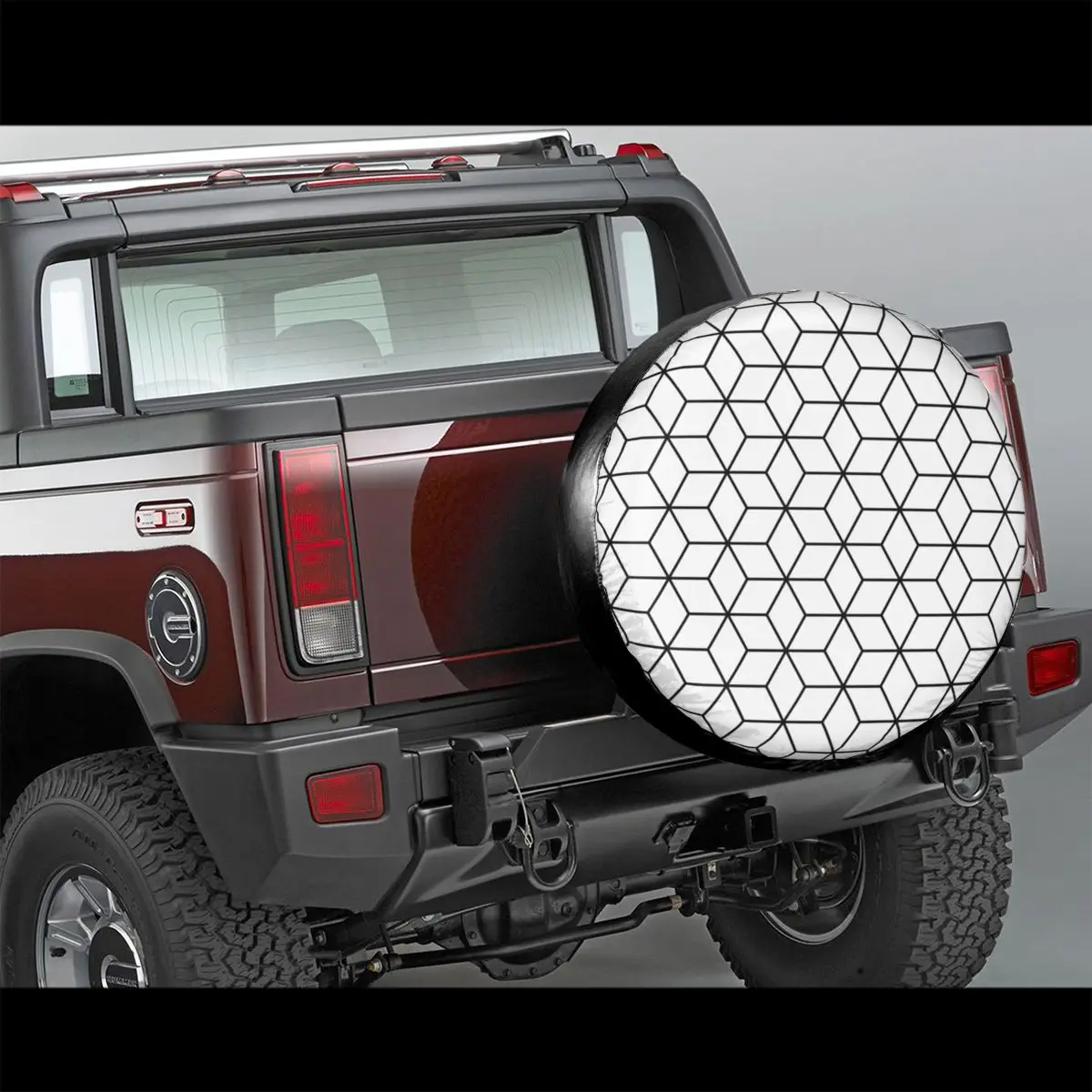 Sacred Geometry Abstract Pattern Spare Wheel Tire Cover Case Bag Pouch for Jeep Honda Vehicle Accessories 14