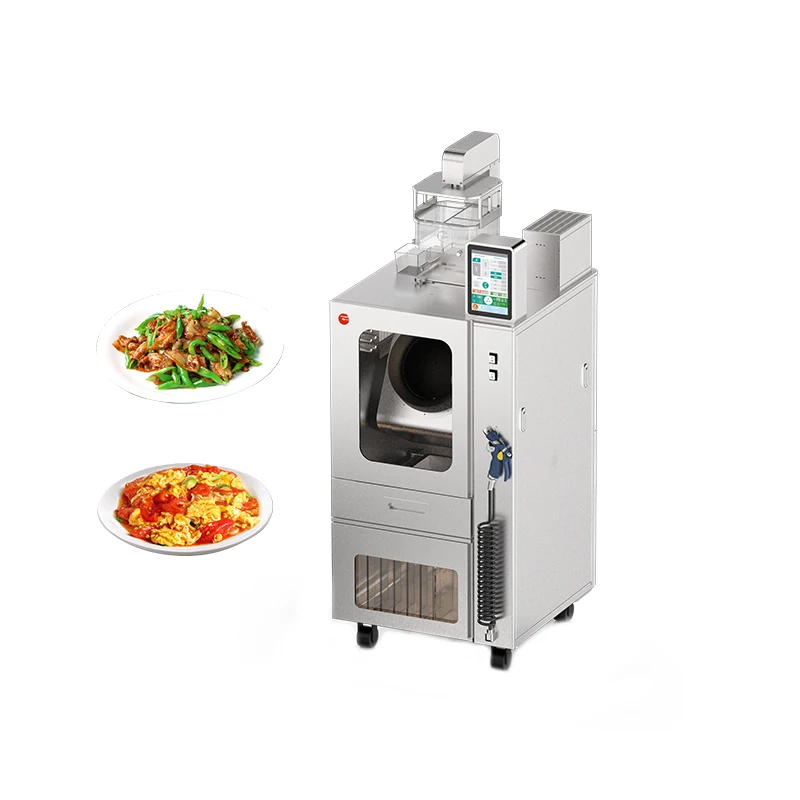 Máquina de cozinhar robô wok de arroz frito com distribuição automática completa de ingredientes de cozinha Ai