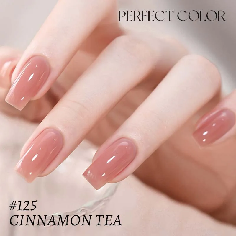 PERFECT COLOR Nude Pink Builder Gel 12ml Rubber Base Gel Natural Nail Strengthening Self Leveling Gel Pink Beige Nude Color UV LED Lamp Cure Long Lasting Gel Manicure