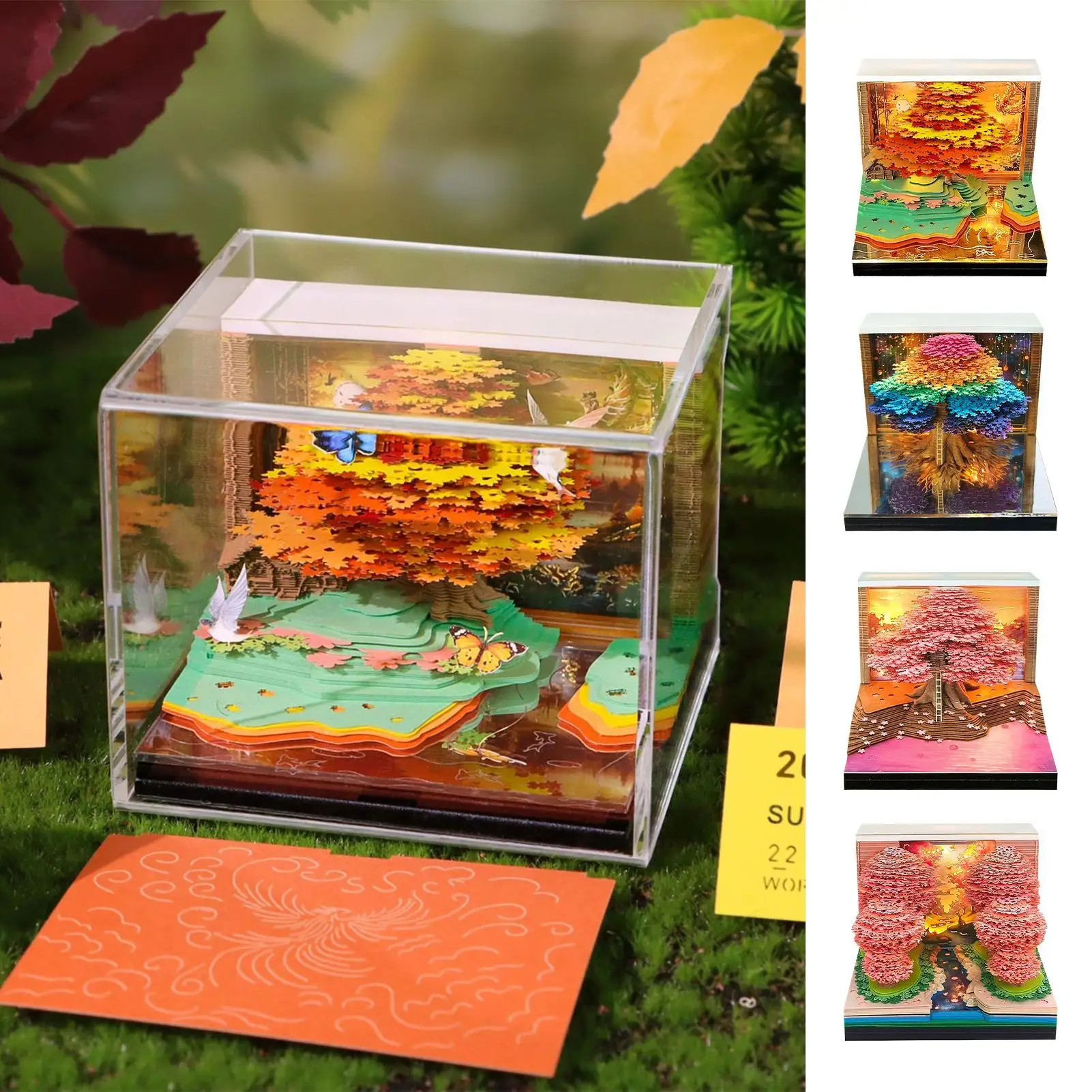 

3D Desk Calendar Paper Art Calendar 2026 Weekly Planner Scheduling Planner Event Tracking Organizer For Thanksgiving Christmas