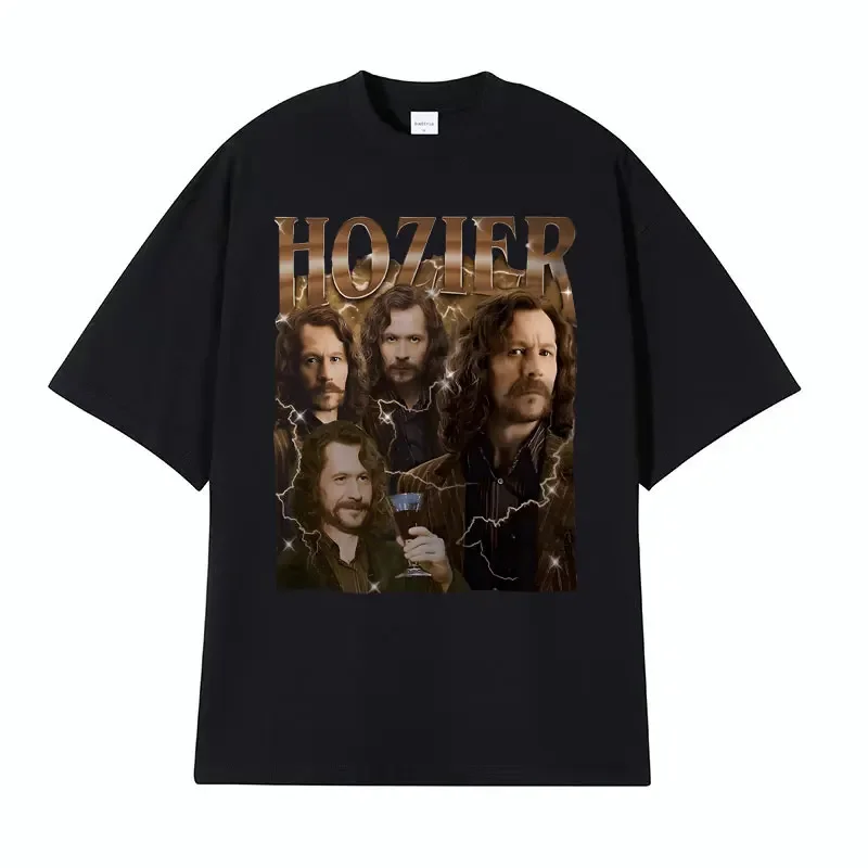 Hozier Funny Meme Sirius T Shirt Album Vintage 90s Singer Graphic T Shirts Men Fashion Hip Hop Oversized T-shirt Male Streetwear