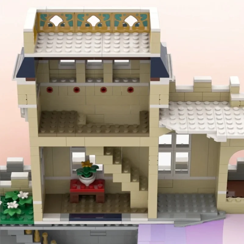 

NEW 954PCS MOC Medieval Castle Enclosure Model Building Blocks Display DIY Creative Building Blocks Gift Decoration Bricks Set