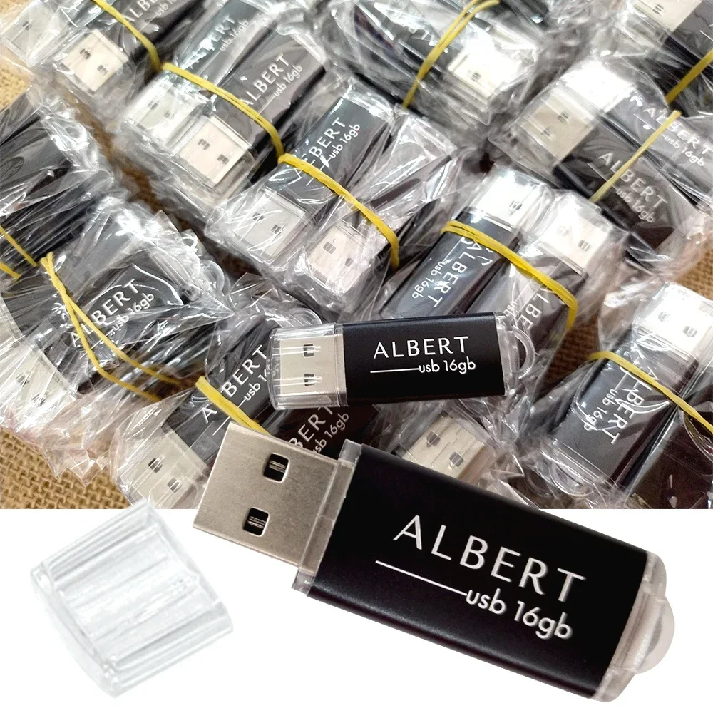 100PCS Pen Drive USB 2.0 Flash Drive 128M  Mini Metal Pen Drive 16GB High Speed Memory Stick 32GB флешка U Disk 128GB For Laptop