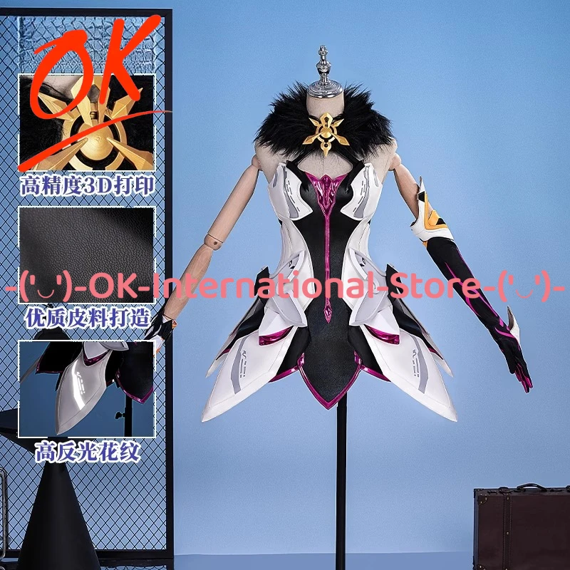 أزياء هونكاي إمباكت الثالث هيرشر أوف ذا بايد التأثيرية مجموعة الملكة زي شخصية اللعبة زي حفلات الهالوين كرنفال