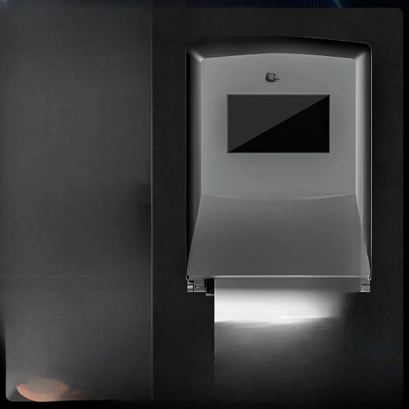 Wall-mounted intelligent advertising induction automatic paper machine hand towel box