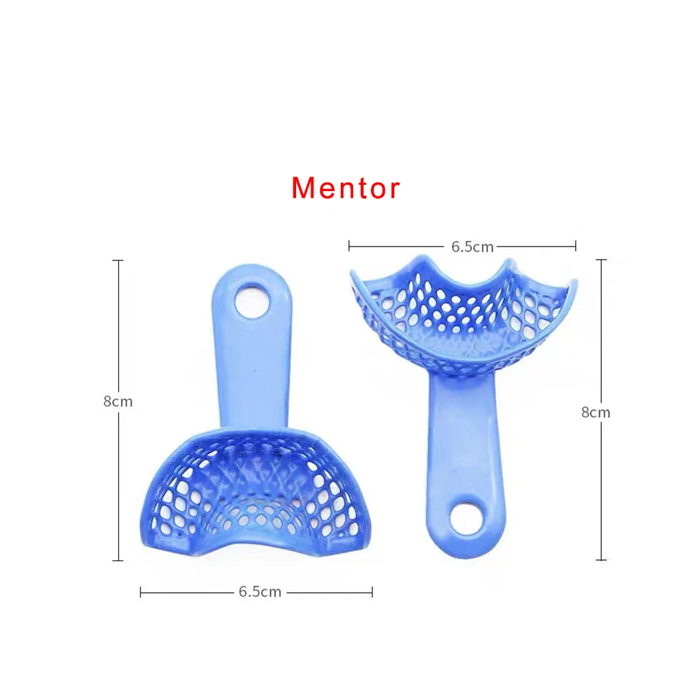 10pcs/Set Dental Impression Trays Denture Model Plastic-Steel Teeth Tray Holder Dentistry Oral Hygiene Materials Dentist Tools