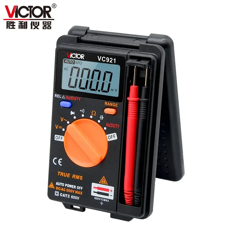 VC921 3 3 4 Digit Pocket High Quality Auto / Manual Range Rms Digital Multimeter Measure DC/AC Voltage 600V Cheap Meter