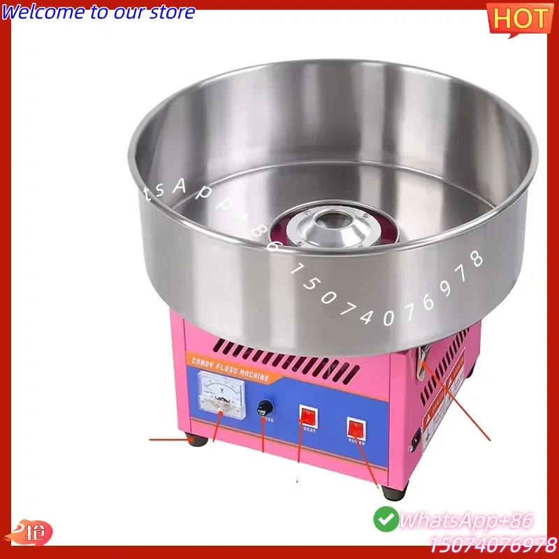 2026 Electric Cotton Candy Machine Stainless Steel Colored Cotton Candy Making Machine