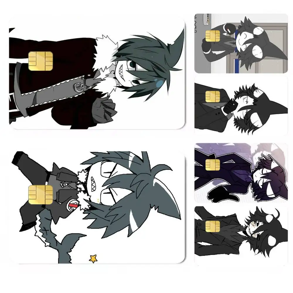A wolf howling to the sky-y Credit Card HD Stickers Premium matte film effectively prevents fingerprints and daily abrasion.