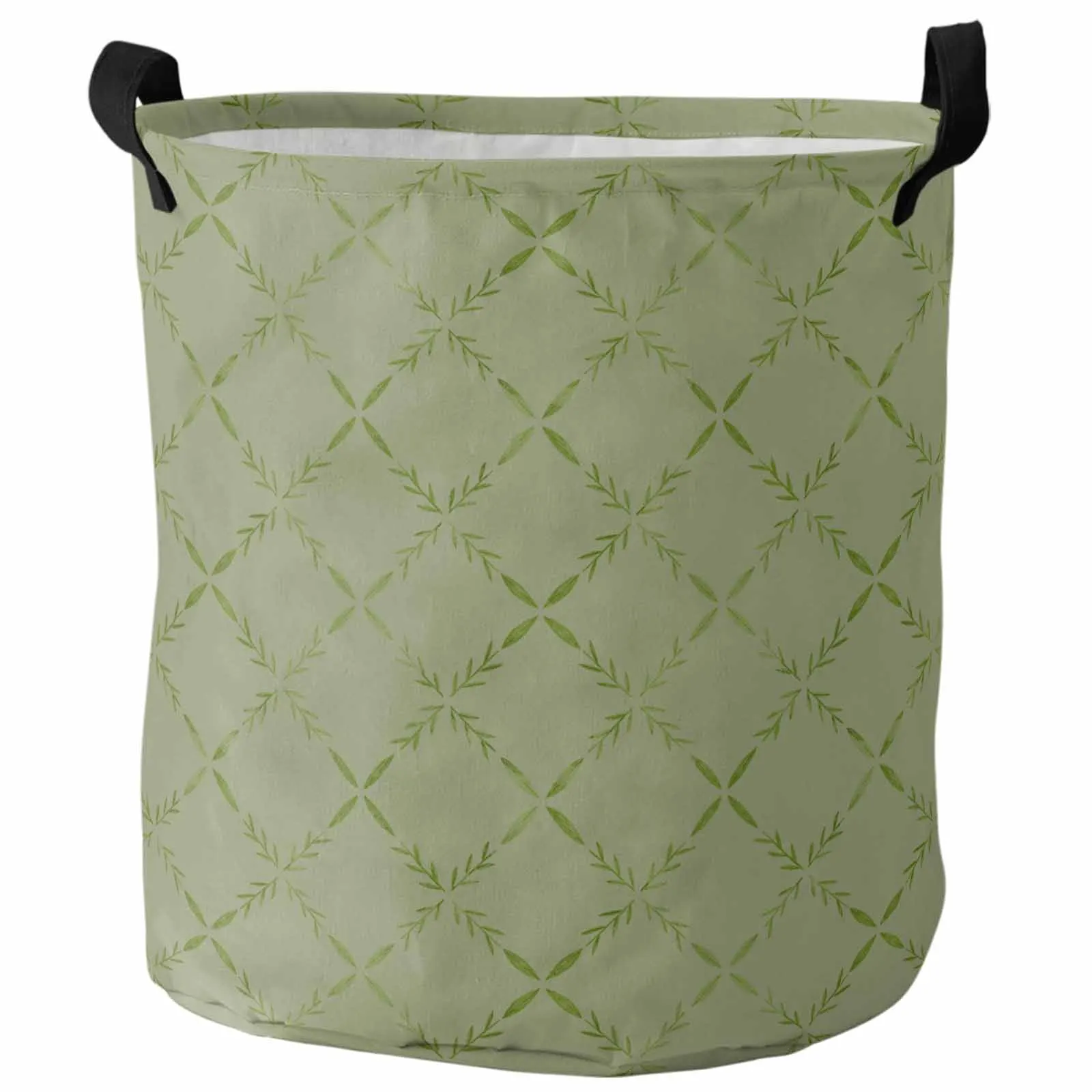 Diamond Grid Texture green Laundry Basket Portable Foldable Household Laundry Storage Bag Oxford Cloth Dirty Clothes Basket