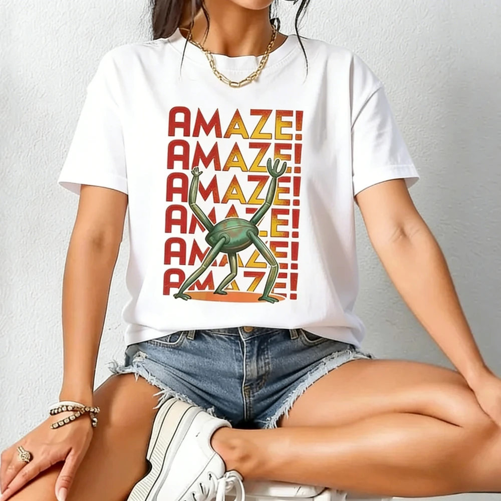 Amaze Amaze Amaze Shirt Project Hail Mary Rocky Inspired Sci Fi Tshirt Retro Style Book Lover Gift T-Shirt Men Women Cotton Tops