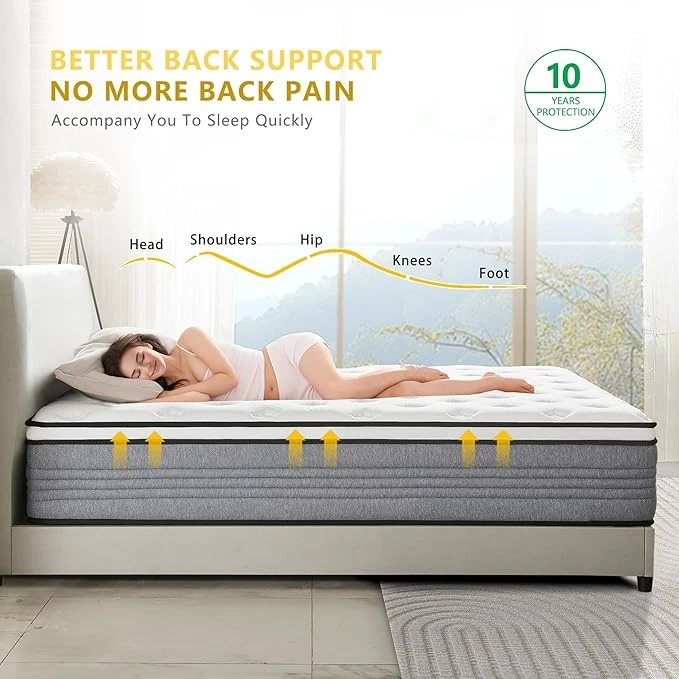 الجملة جيب الربيع مرتبة العظام للسرير مضغوط نشمر متوسطة شركة قسط عالية الكثافة رغوة الملك الملكة الحجم #2