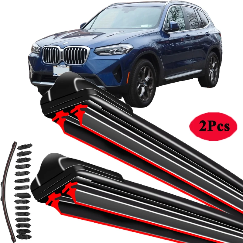 

For BMW X3 G01 2017 2018 2019 2020 2021 2022 Front Wiper Blades Cutter Rubber Arms Car Windshield Windscreen Window Cleaning
