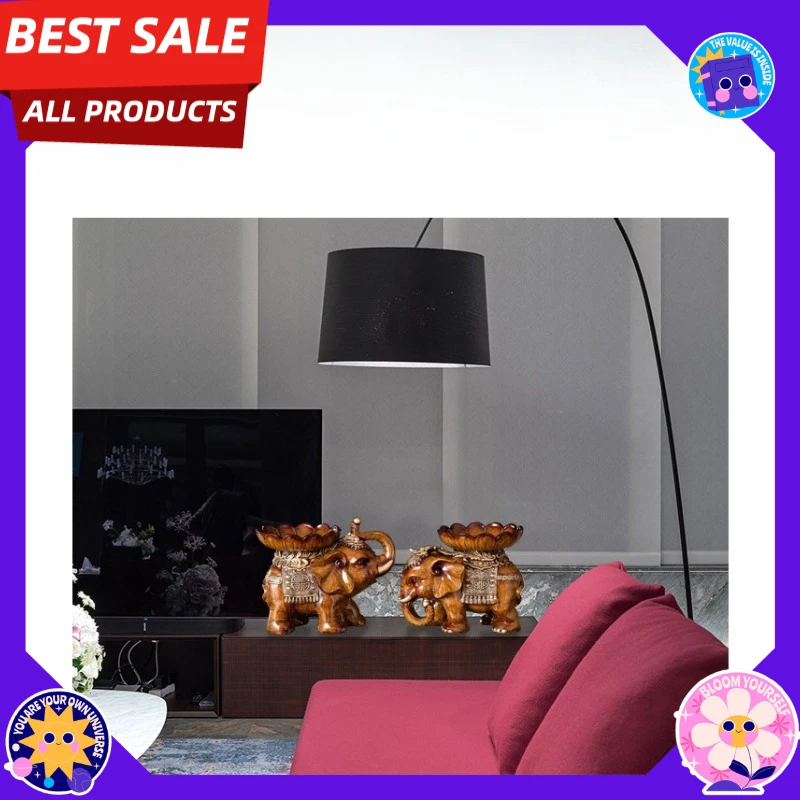 

Manufacturer's hot-selling European retro elephant dried fruit plate creative living room coffee table home decoration ornament