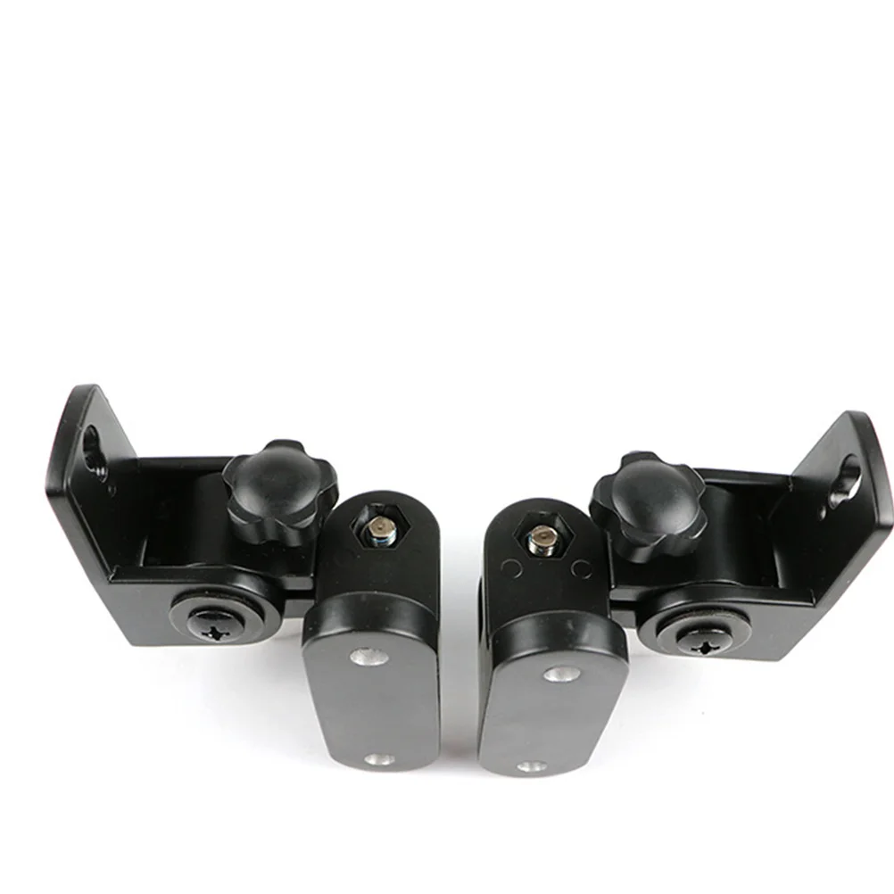 

Zinc Alloy Speaker Wall Mount Bracket 180 Degree Rotation 5kg Capacity Black Surround Sound Holder Stand Speaker Wall Mount