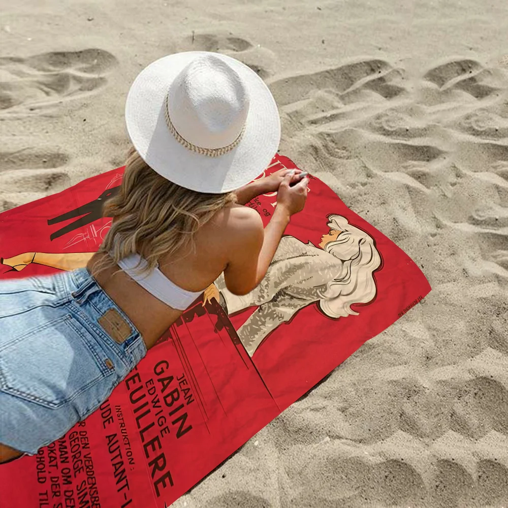 منشفة شاطئ بريطانية من مايكروفايبر باردوت ، سريعة الجفاف ، كبيرة الحجم ، فائقة الامتصاص ، لحمام السباحة #5