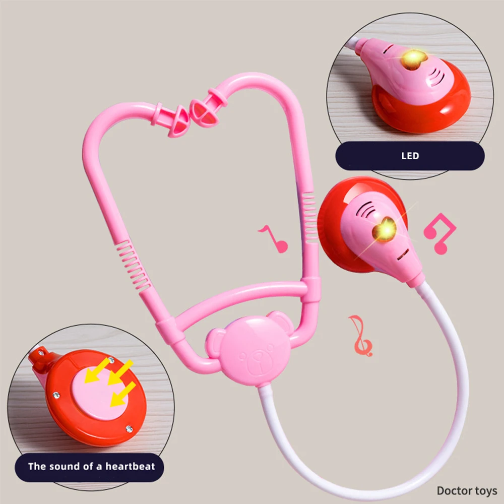 مجموعة لعبة محاكاة الطبيب للأطفال ، لعبة ممرضة ، ملحقات للأطفال ، ألعاب اللعب المنزلية ، هدية للأولاد والبنات