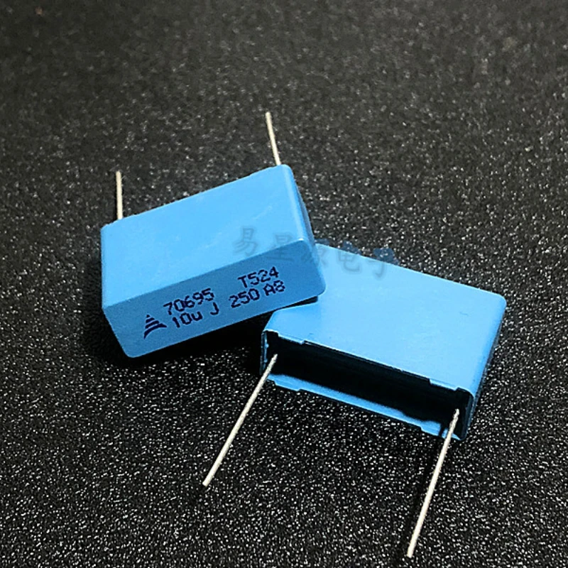 10uf 250v106 10u capacitor de filme, novo, importado pin, 27,5, 5pcs