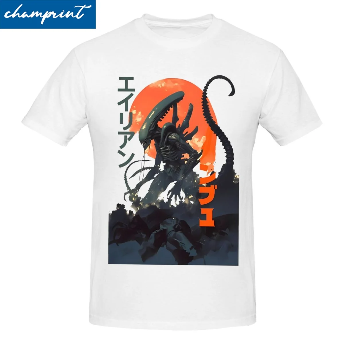 Men Women's Alien Xenomorph Poster Design T Shirt 100% Cotton Clothes Casual Short Sleeve O Neck Tee Shirt Big Size T-Shirt