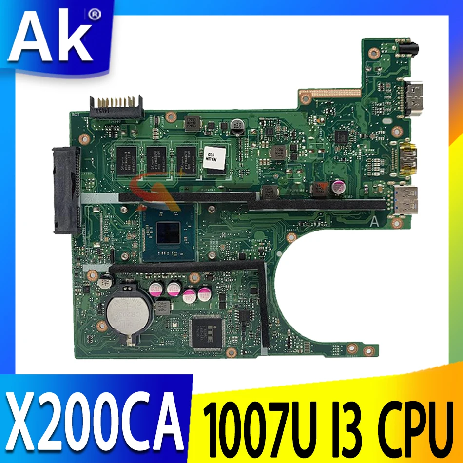 

X200CA For ASUS X200C X200CAP Laptop Motherboard 1007U I3-3217 CPU 2G 4GB Memory Mainboard REV 2.1 100% Fully Work Tested