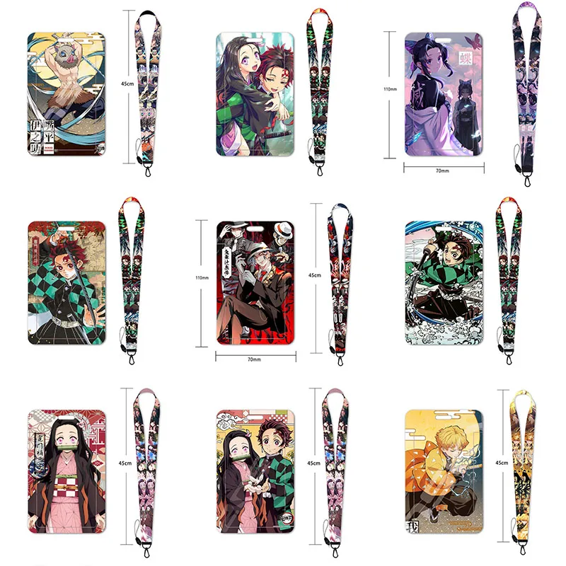 

New Anime Demon Slayer Lanyards for Key Neck Strap For Card Badge Gym Key Chain Lanyard Key Holder DIY Hang Rope Keychain