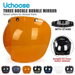 Bubble protector for motorcycle helmet, visor, lens, goggles, accessories, fits all Retro Vintage open face helmets, half helmet