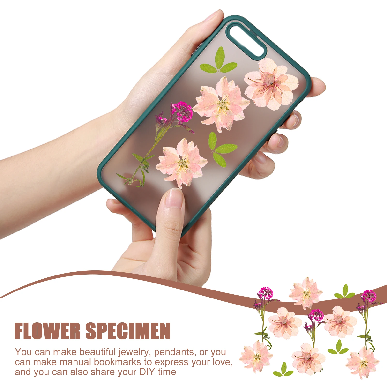 

12Pcs Natural Dried Flowers DIY Pressed Craft Materials for Resin Jewelry Phone Shell Decoration Dried Pressed Flowers